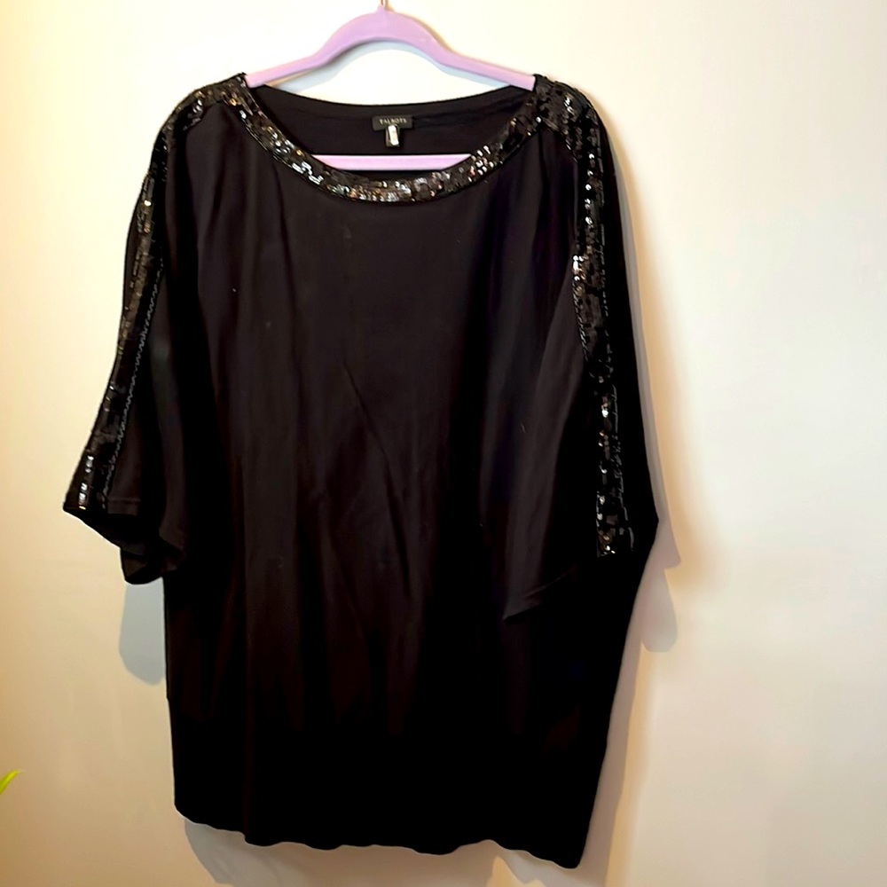 Black sequin Talbots sweater